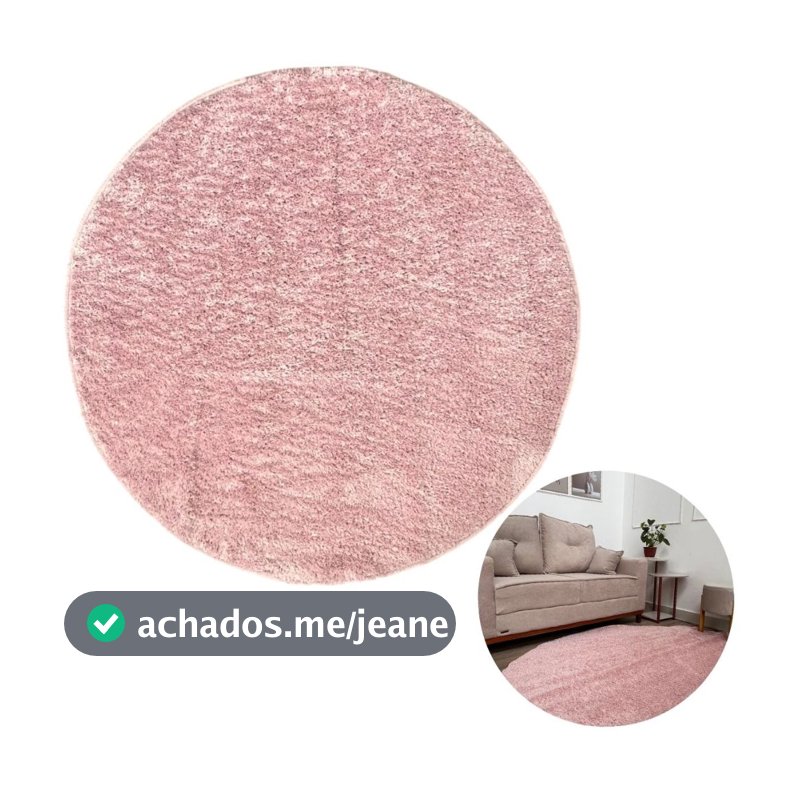 Tapete Sala Charmoso Sofisticado Decorativo Salão Lash Rosa Quarto Delicado Menina Antiderrapante 1m