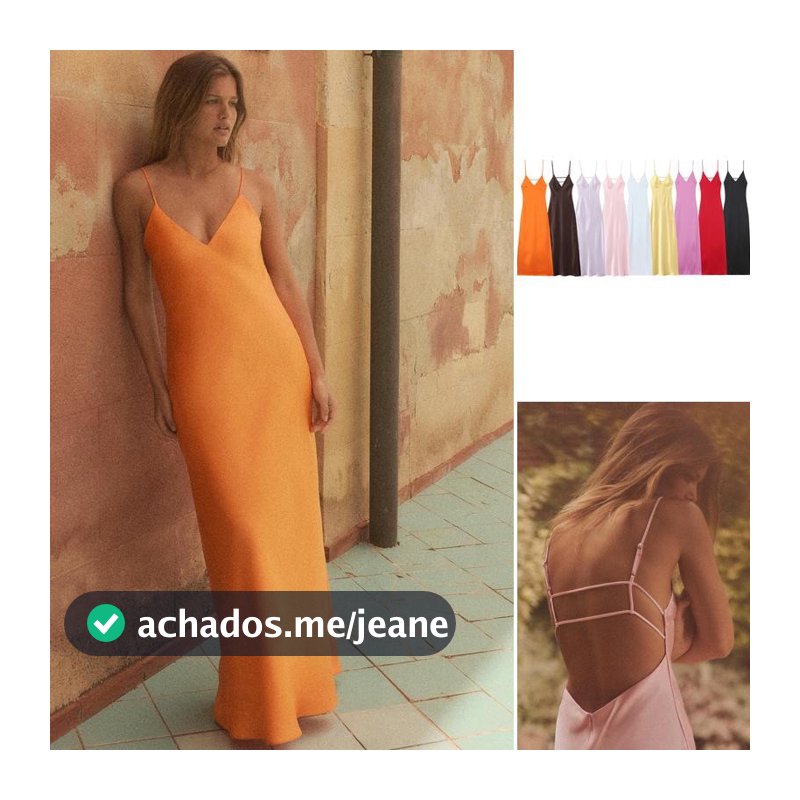 Vestido primavera com decote em V e comprimento médio em cetim de seda texturizado2452331 3248331