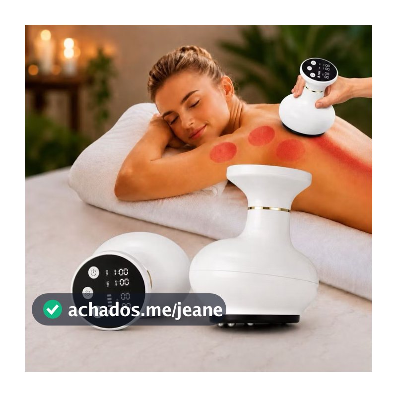 Massageador Corporal Elétrico Sucção Ventosa a Vácuo Ventosaterapia