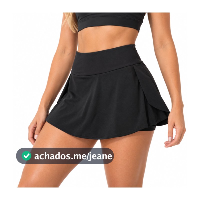 Shorts Saia Fitness De Academia Feminino Cós Alto Com Shortes Embutido Para Malhar Com Elastano
