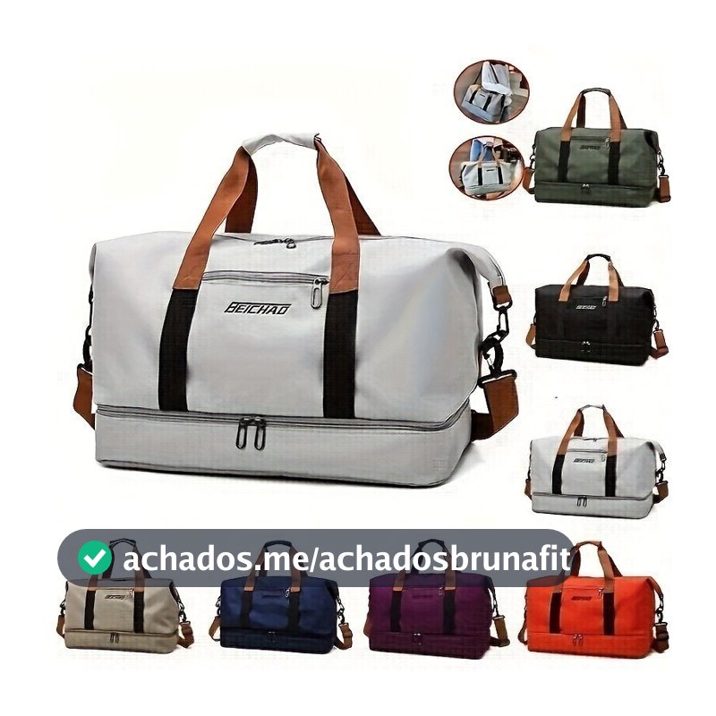 Bolsa De Viagem Impermeável De Grande Capacidade De Camada Dupla Leve E Com Zíper De Duffel De Ioga Ao Ar Livre TIKO