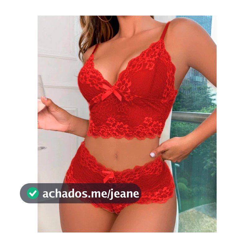 Conjuntos Lingerie de Renda Feminino Baby Doll Sexy Caleçon e Sutiã Sem Bojo Conjunto Espera Marido