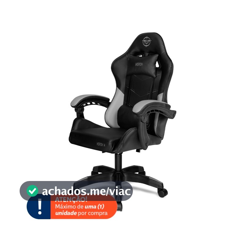 Cadeira Gamer TGT Heron M, Preto, TGT-HRM-BK02