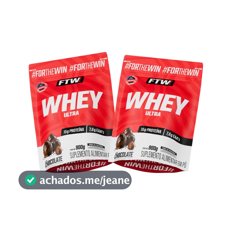 Kit 2x Whey Ultra Protein Refil 900g - FTW