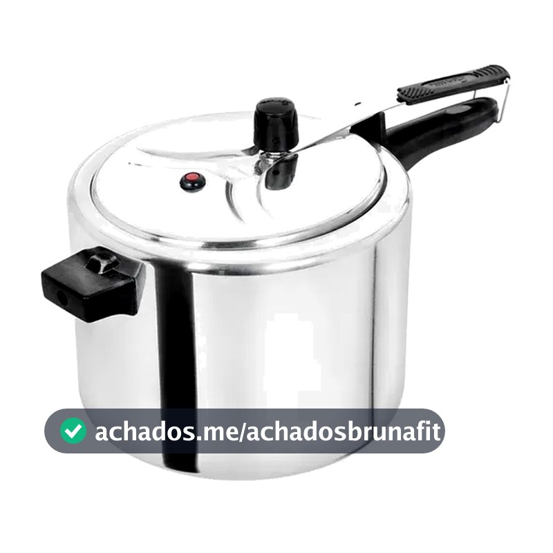 Panela De Pressão 4,5 Litros Fechamento Interno Aluminio ASJ Prata - Alta Qualidade