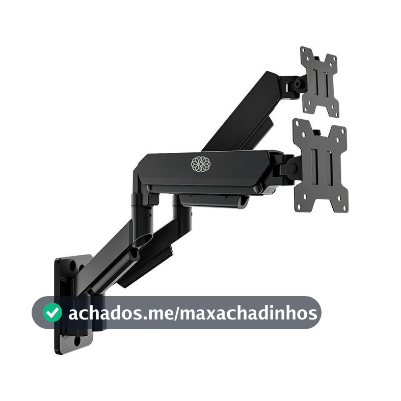 Suporte Articulado de Parede Para Monitor Zinnia Fortress 200, Pistao a Gas,17 Pol. A 32 Pol., Preto