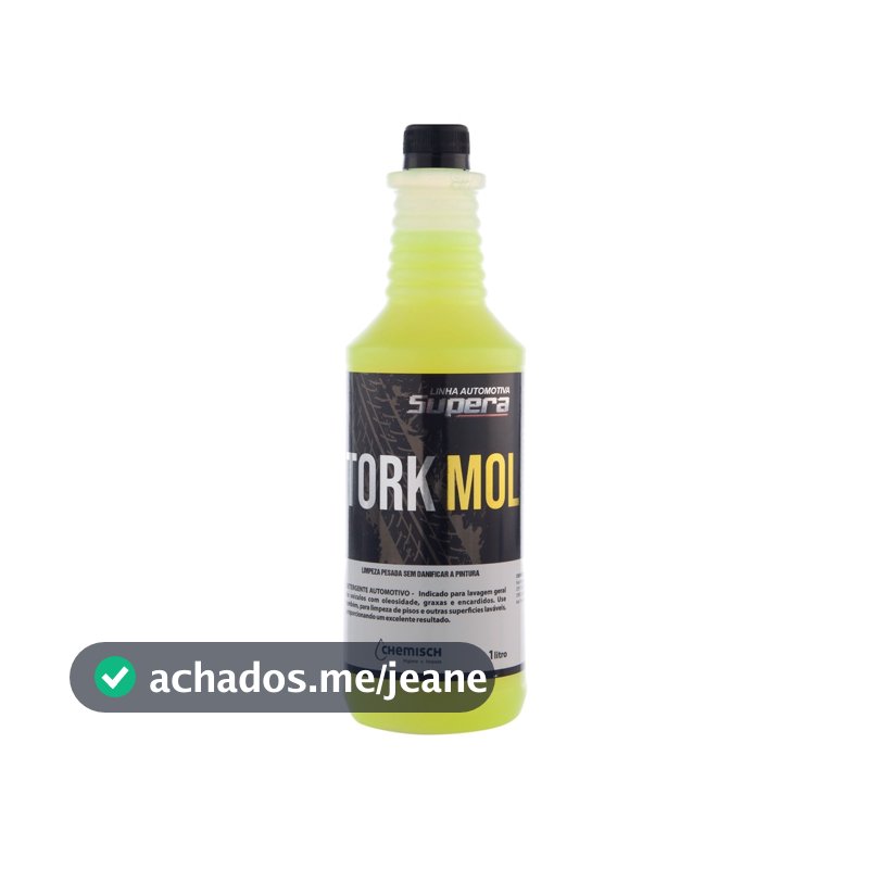 Shampoo Detergente Tork Mol 1 L Limpeza Motos Off Road carros caminhões lataria vidros