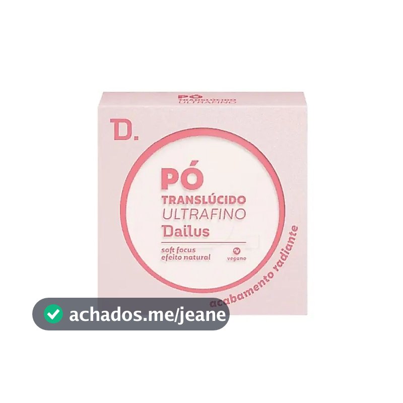 Pó Compacto Translúcido Dailus Radiante Vegano Barato Make Dia a Dia
