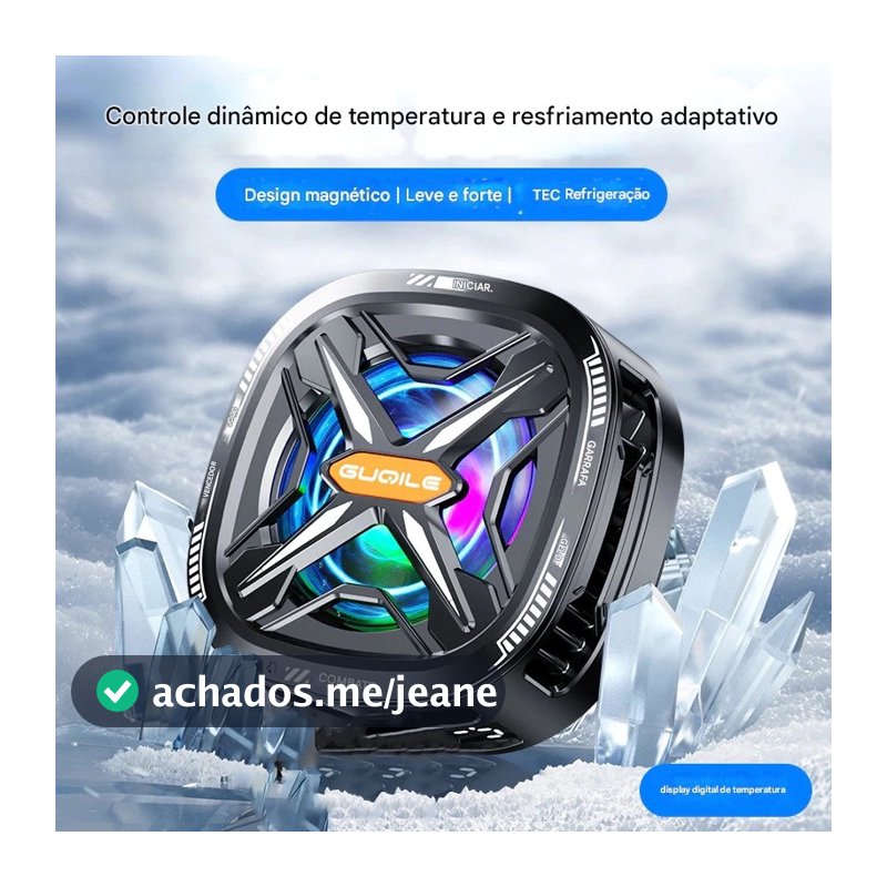 FS05 Pro Game Phone Radiador Ventilador de resfriamento magnético RGB leve removível