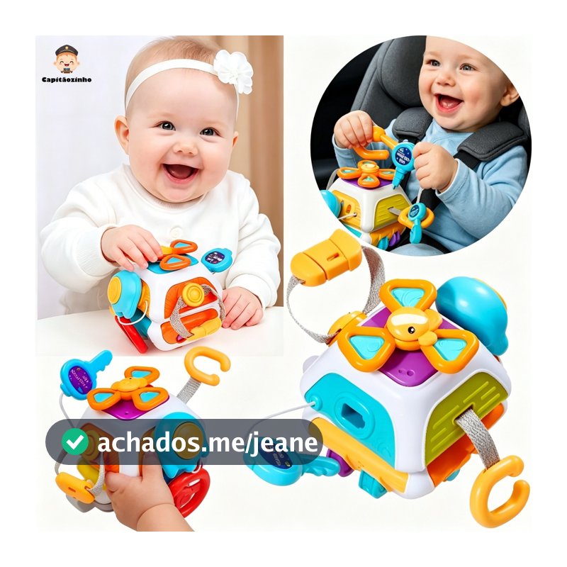 Busy Board Montessori para Bebê Treinamento Motora Fina Brinquedo de Educação Precoce