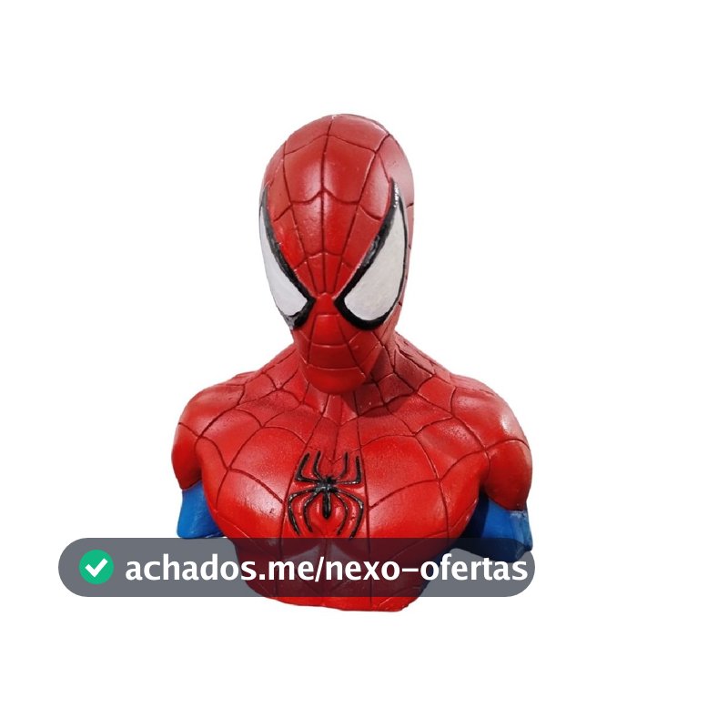 Boneco Colecionável Busto Prime Action Figure Homem Aranha Marvel Vingadores Resina