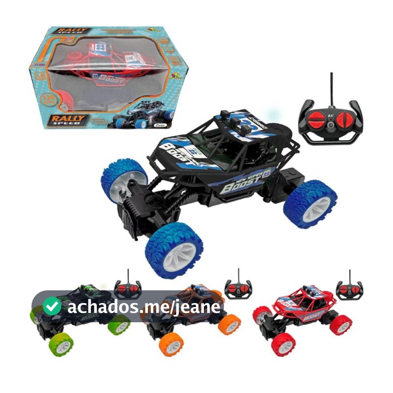 Carrinho Controle Remoto Rally  Speed Off Road 7 Funções Com Luzes Escala 1:20 - ArtBrink
