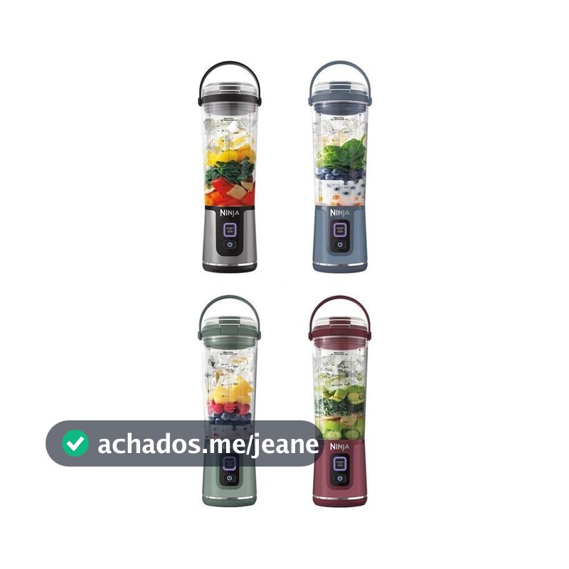 Liquidificador Portátil Sem Fio Ninja Burst |       Design inspirado em esportes, design sem fio elegante. |       Oothi