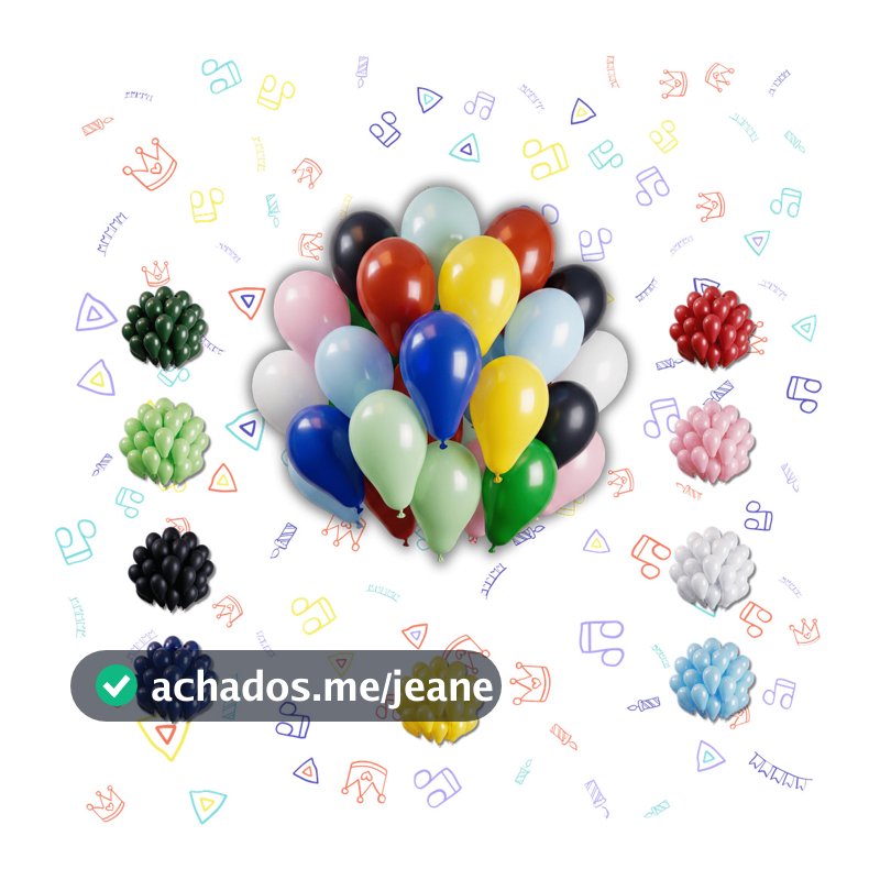 Balão Bexiga para Festa Aniversário Chá Revelação Cores Decorativo