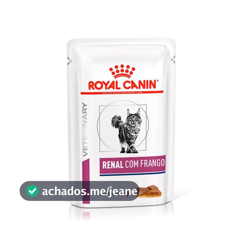 Ração Úmida Sachê Royal Canin Veterinary Diet Renal Gatos Adultos 85g