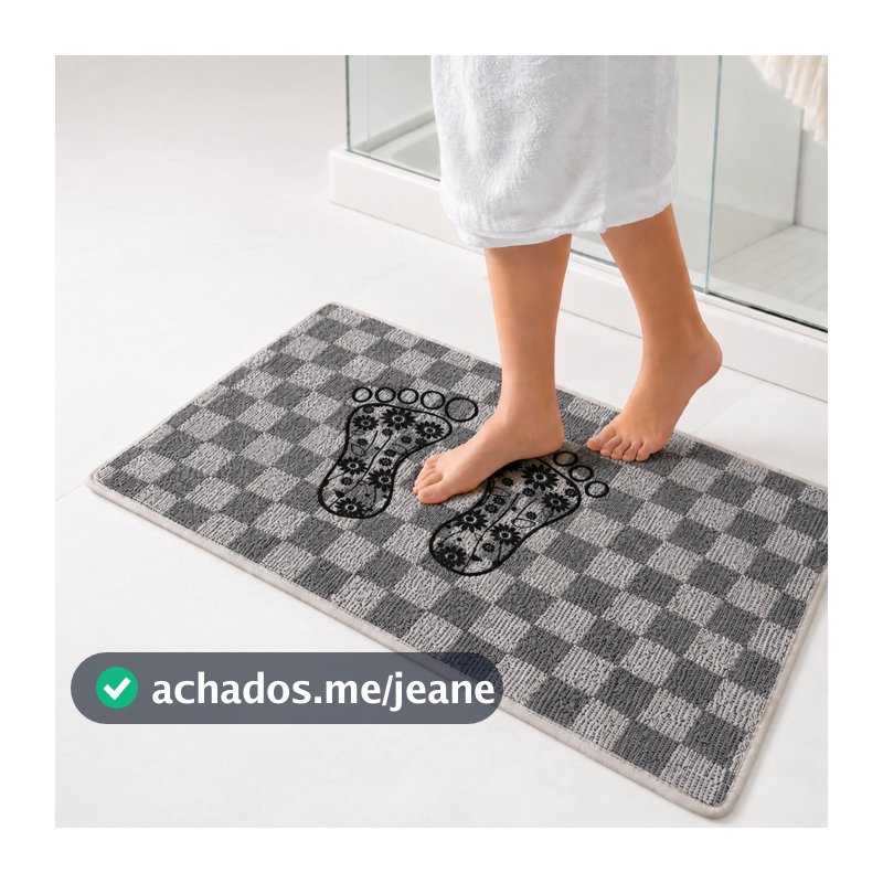 Kit 5 Tapete Banheiro Grande Toalha De Piso Atoalhado Pezinho 5 Unidades 40x60 CM