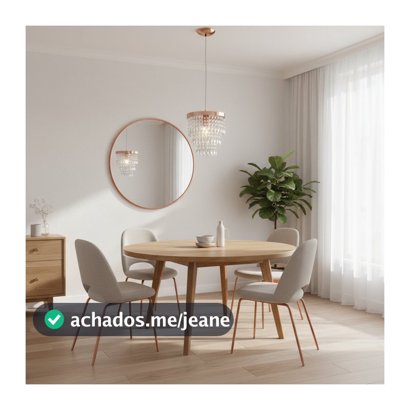 Lustre Pendente De Cristal - Luxo e Sofisticação com Efeito Luminoso