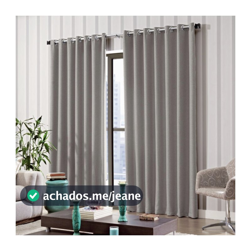 Cortina Corta Luz Tecido Blend 3,60m x 2,50m Bella Janela