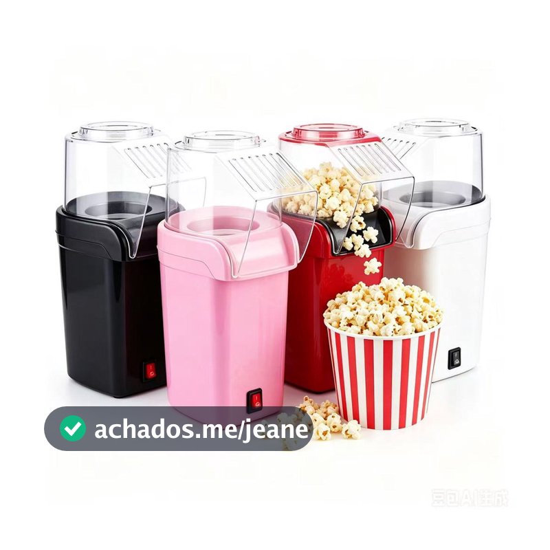 Pipoqueira Elétrica Ar Quente Máquina Fazer Pipoca Sem Óleo Minijoy 110v