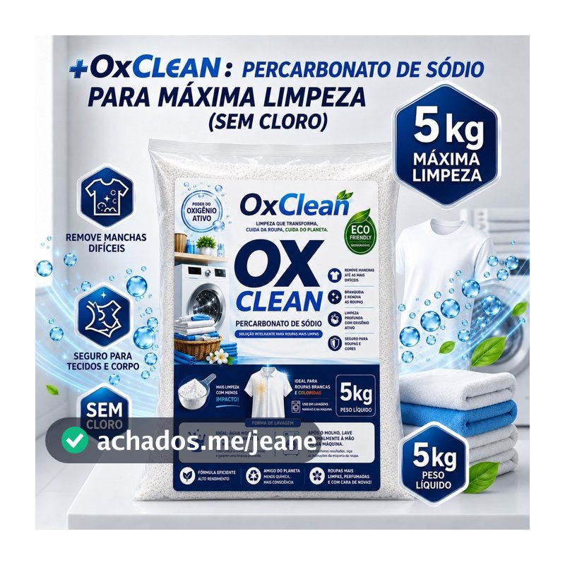5KG Percarbonato De Sódio 100% Puro Roupas Brancas Coloridas TIRA MANCHAS 500G/1KG/2KG/ ALVEJANTE