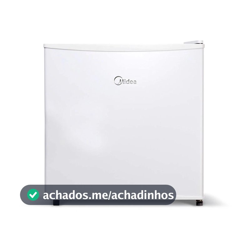 Frigobar Midea 45L Inverter Branco Bivolt Compacto Refrigerador MDRD086FGD013