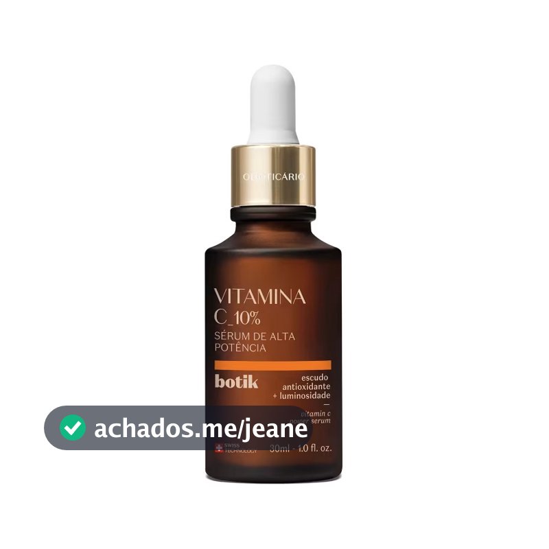 Sérum Vitamina C 10% Botik Alta Potência Antioxidante Anti-Idade Iluminador 30ml