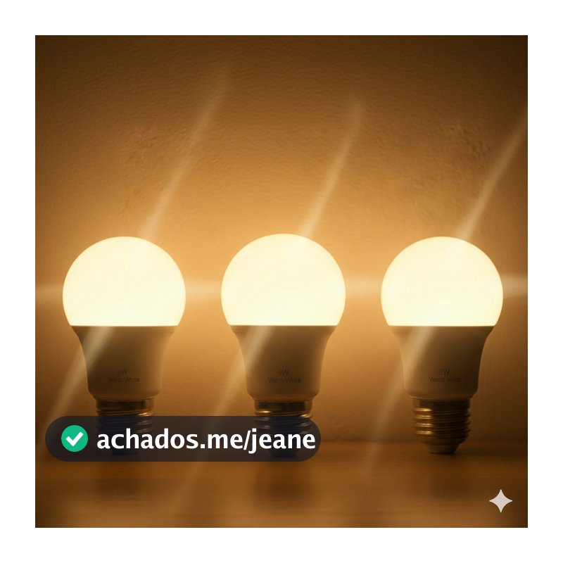 Kit 3 lâmpada de led amarela / iluminação/ lâmpada amarela / 9W ou 7W 3000k Bivolt / lâmpadas de led