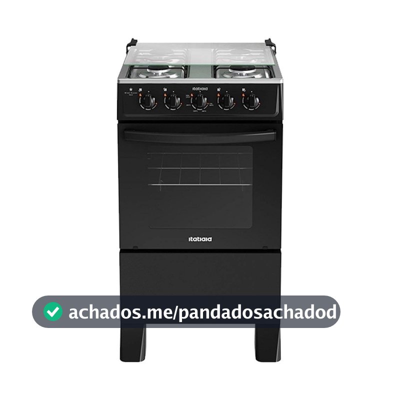 Fogão Itatiaia 4 Bocas Star Clean New Preto
