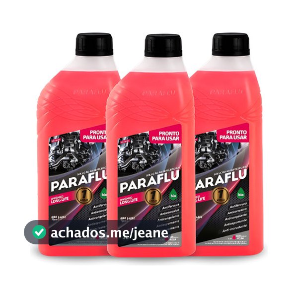 Kit 3 Paraflu Aditivo Radiador Pronto Para Uso 3l