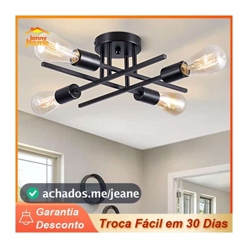 Lustre Led Moderno 4/6 Lampadas Luminária de Teto para sala/cozinha/quarto Iluminação Decorativa De Casa