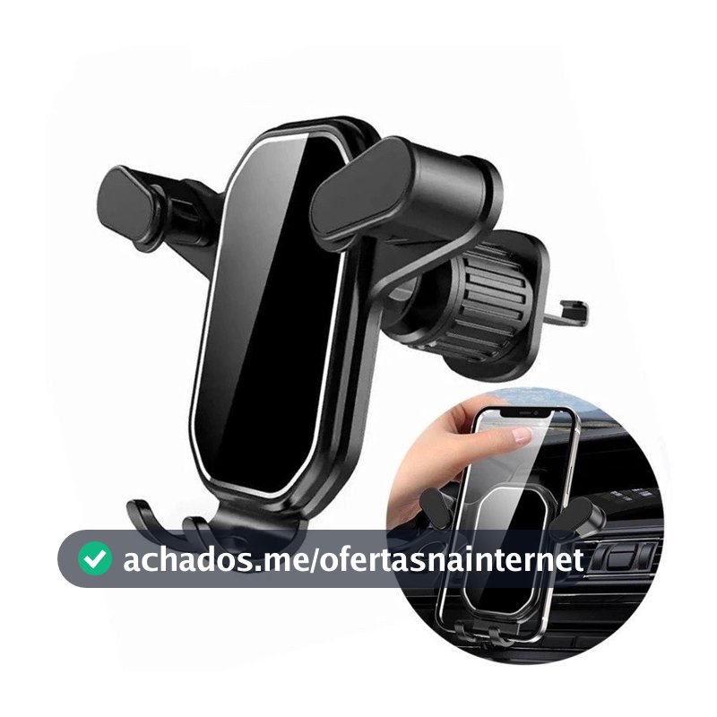 Suporte Veicular Carro Para Celular 360 ° Giratório Universal Multifuncional Ventilacao Ar JE-12