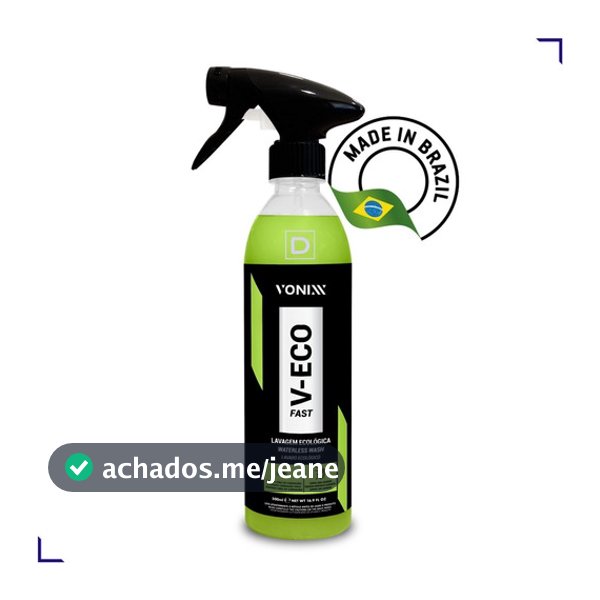 V-eco Fast Lavagem Carro Moto Ecológica A Seco Vonixx 500ml