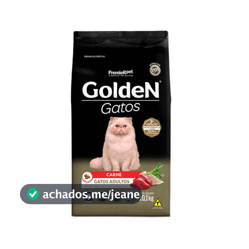 Ração Premier Golden para Gatos Adultos Carne 10,1kg