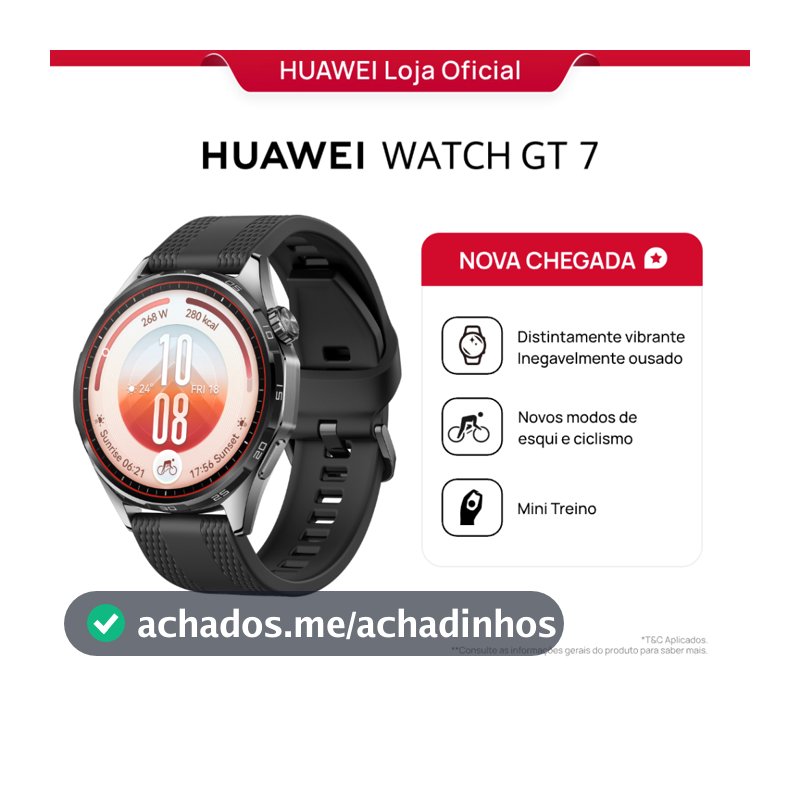 HUAWEI WATCH GT 7 SERIES | 41mm/ 46mm | Smartwatch Relógio | GPS Integrado | AMOLED 1,47" | 5 ATM + IP69