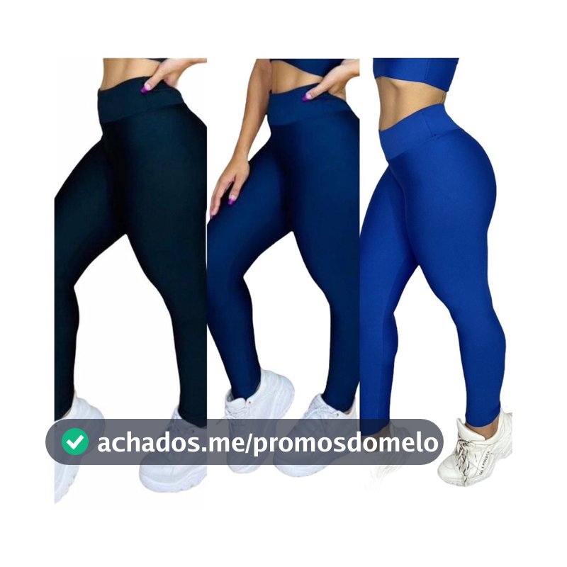 Kit 3 Leg Academia Feminina  Calça Fitness Shorts Bernuda