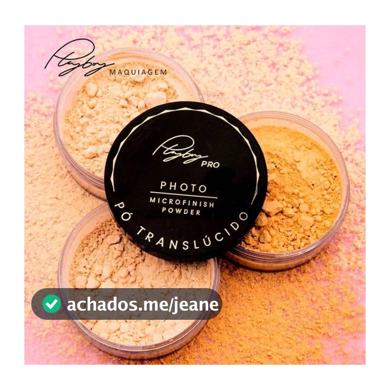 Pó Translúcido Solto De Finalização Facial Microfinish Powerder Playboy A Prova D água