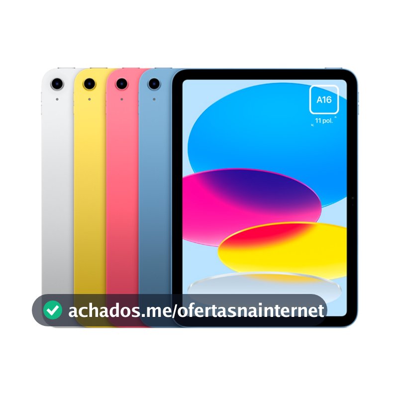 Apple iPad 11 polegadas Chip A16 128GB 256GB Wi-Fi 11ª Geração