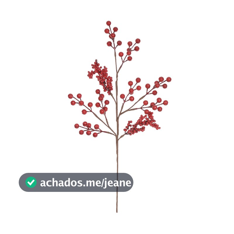 Galho Natalino Berry Enfeite P / Árvore De Natal Guirlanda