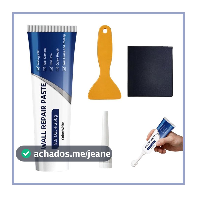 Pasta De Parede Reparação Drywall Secagem Rápida Massa Kit Reparo Para Buracos Rachaduras DIY Casa Grout Telha Mueadybr