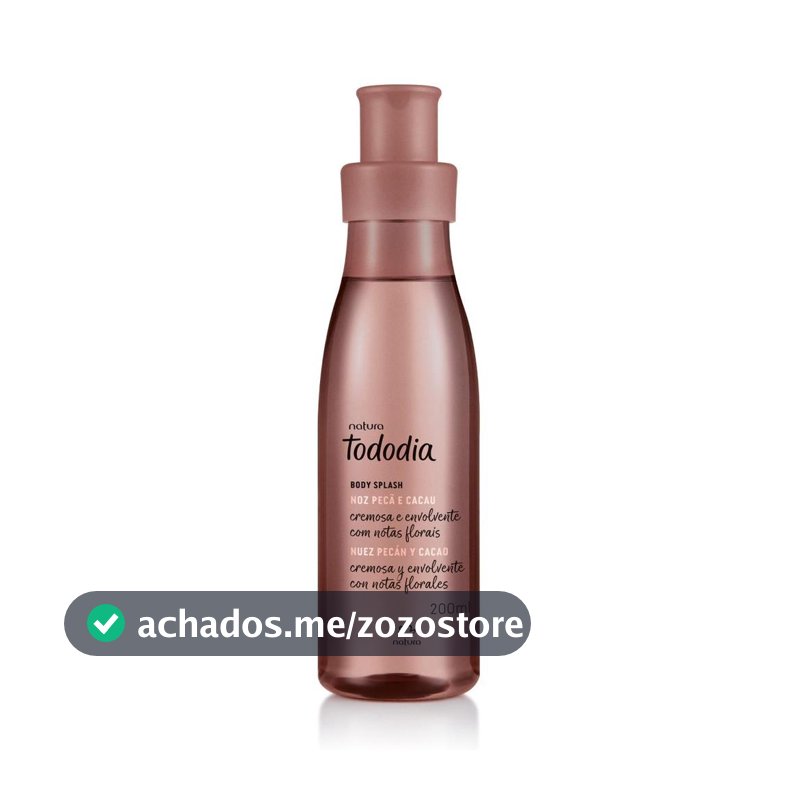 Body Splash Natura Tododia Noz Pecã e Cacau Feminino 200ml