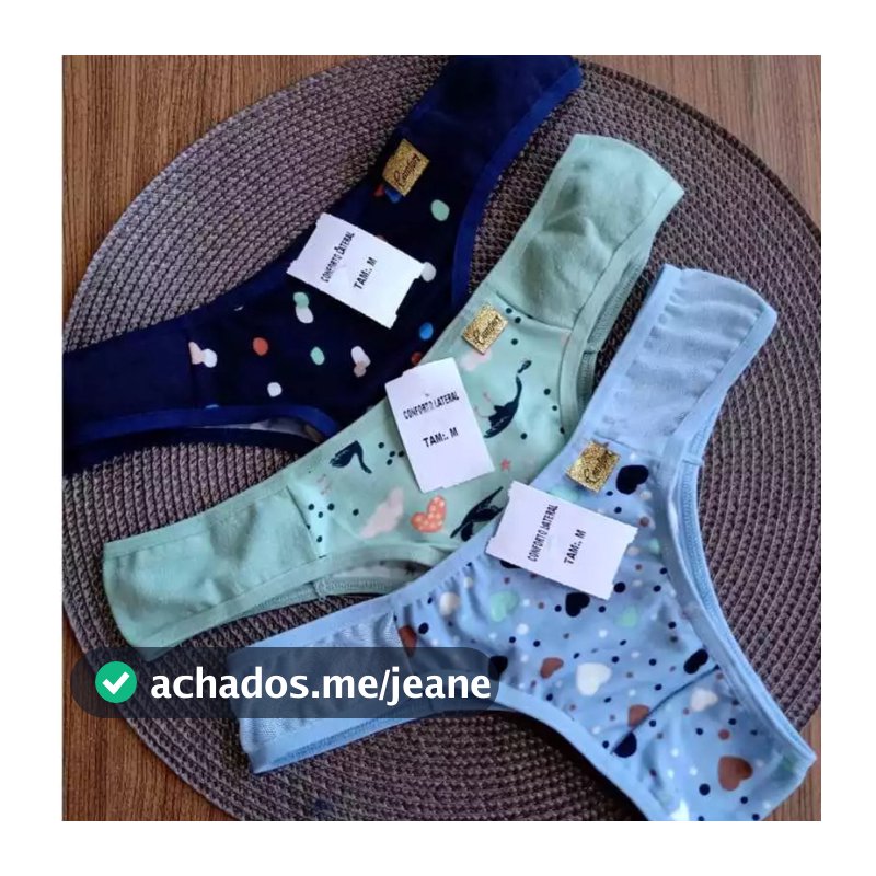Kit 5 Calcinha Básica Conforto Lateral Tanga Feminina Calcinha Estampada Calcinha Adulto Confortável
