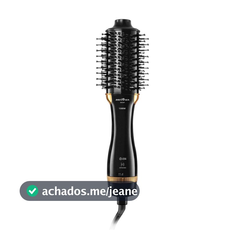 Escova Secadora Britânia Nanocerâmica 1300W Infrared BES24P
