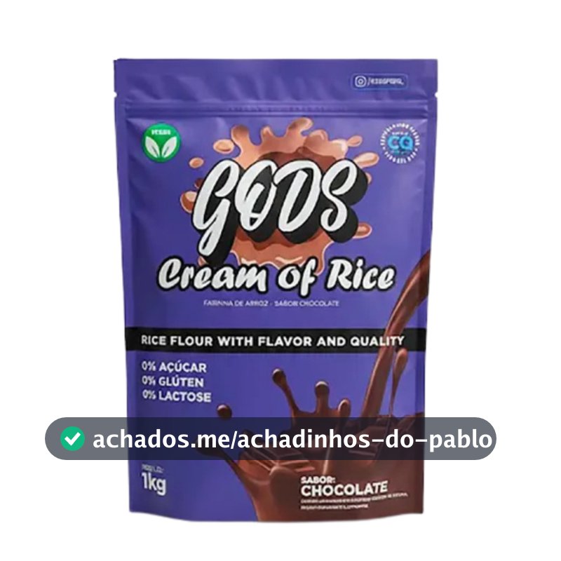 Farinha de arroz saborizada Cream of Rice  1kg Canibal Sem Glúten Treino Energia Academia