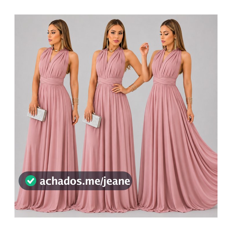 Vestido Longo Social Festa Varias Forma de Usar Multiuso Madrinha Casamento