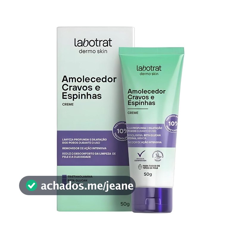 Creme Amolecedor de Cravos e Espinhas Labotrat 50g - Dermo Skin