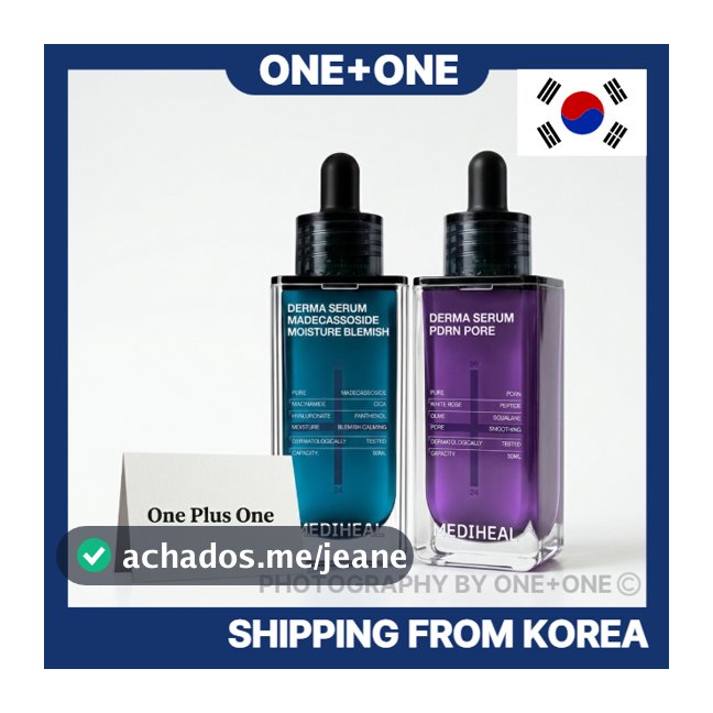 Mediheal Madecassoside PDRN Soro Nova Fórmula 50ml + 50ml Conjunto Duplo | Cuidados Com A Pele Coreanos
