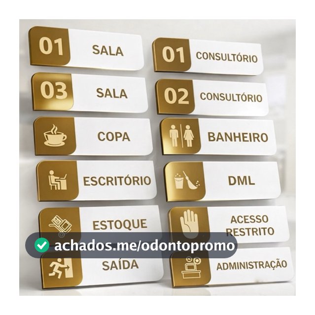 Kit 4 6 8 10 Placas de Porta Personalizadas Consultório Sala Banheiro Acrílico Espelhado MDF