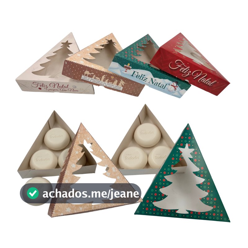 15 Caixas Árvore De Natal - 10 Doces ou brigadeiros e presente de natal. Lançamento