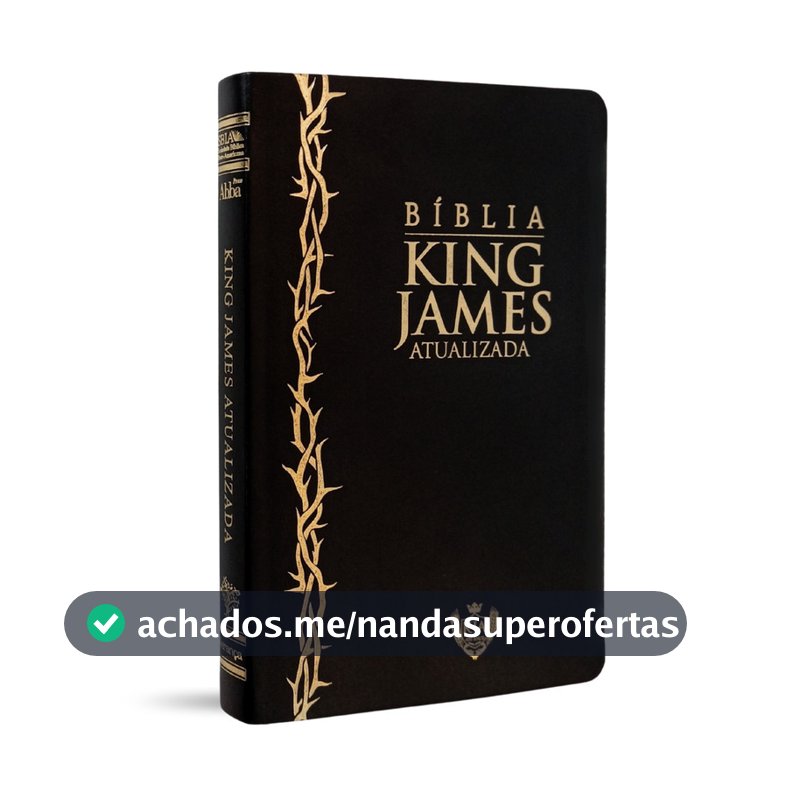 Bíblia Slim King James | KJA | Letra Normal | Capa Luxo Preto