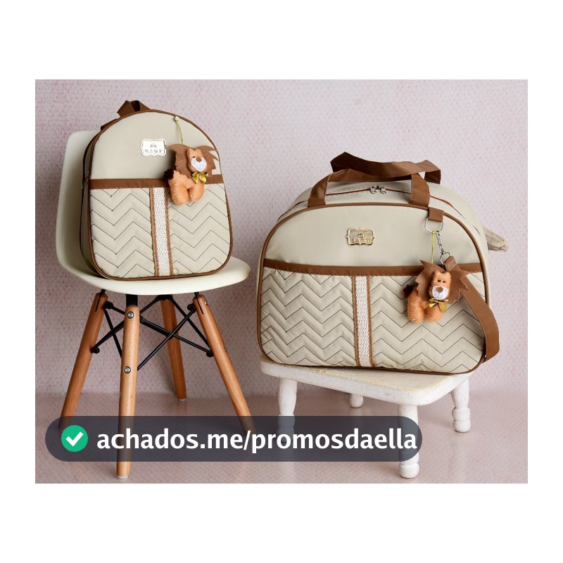 Kit Bolsa de Bebê 2 peças Mala Maternidade e Mochila de Passeio